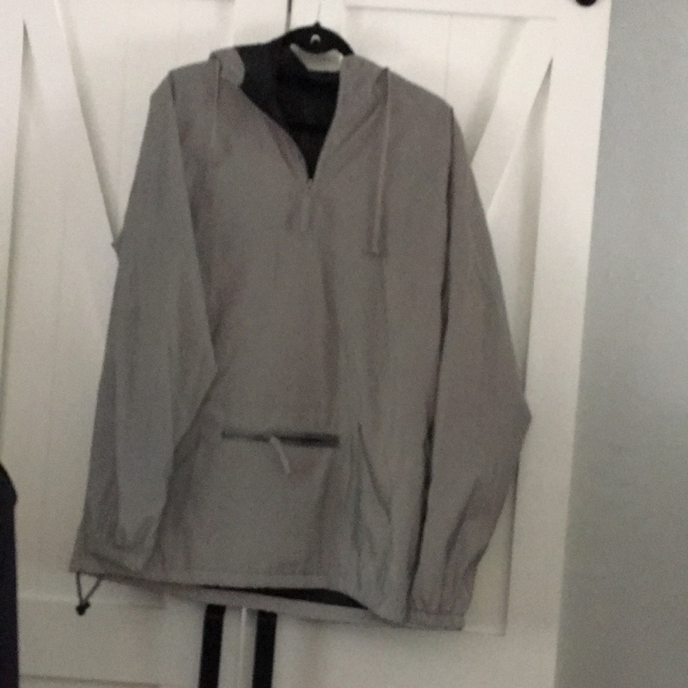 Zummies Zine Men’s reflective windbreaker Hoodie. Medium